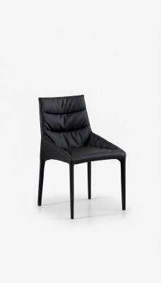 Schwarzer Polster Esszimmerstuhl Designer Textilstühle Esszimmer Möbel