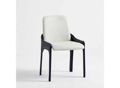 Moderner Weiß-Schwarzer Esszimmer Stuhl Designer Esszimmer Möbel Stuhl