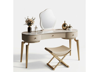 Moderner Schminktisch Schlafzimmer Möbel Frisierkommode 3x Schubladen