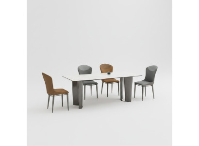 Stilvolle Esszimmergarnitur Designer Esstisch 6x Stühle 7tlg. Luxus Set
