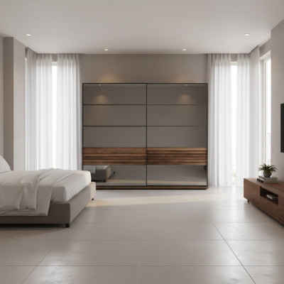 Schwarzer Kleiderschrank Moderne Schlafzimmer Möbel Schrank Holzschrank