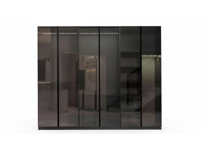 Moderner Grauer Kleiderschrank Schlafzimmer Schränke Designer Einrichtung