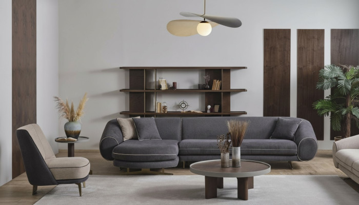 Große Wohnlandschaft Designer Couchtisch Stilvoller Beistelltisch 4tlg 