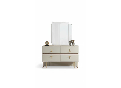Schlafzimmer Set Kommode Elegantes Spiegel Moderne Luxus Möbel Neu 2tlg