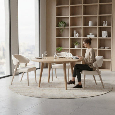 Esszimmer Stuhl Weißer Poslterstuhl Designer Esszimmer Holz Stühle Neu
