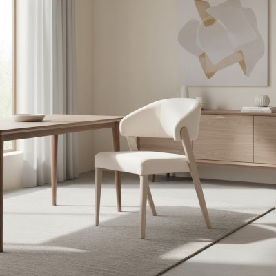 Esszimmer Stuhl Weißer Poslterstuhl Designer Esszimmer Holz Stühle Neu