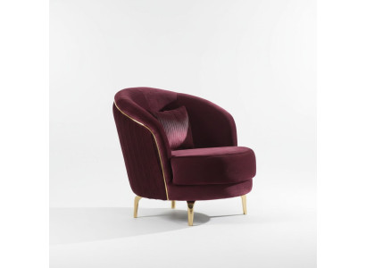 Moderner Sessel Designer Sitz Polster Stoff Textil Möbel Wohnzimmermöbel