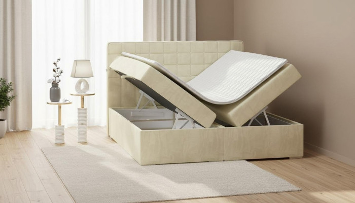 Doppelbett Modern Design Bett Luxus Schlafzimmer Polsterbett Möbel Boxspringbett