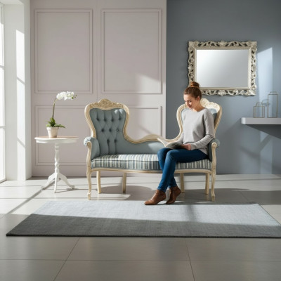 Klassische Chesterfield Sitzbank Polstermöbel Wohnzimmer Textilbank