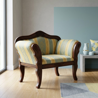 Klassischer Sessel Designer Einsitzer Neu Polstermöbel Wohnzimmer Möbel