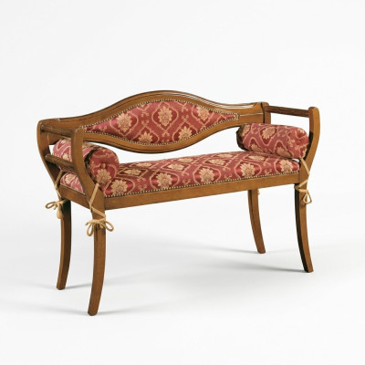 Klassische Sitzbank Designer Polster Bank Wohnzimmer Polsterbank Neu