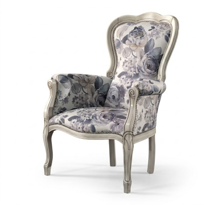 Klassischer Sessel Ohrensessel Polstermöbel Designer Stoff Wohnzimmer