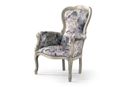Klassischer Sessel Ohrensessel Polstermöbel Designer Stoff Wohnzimmer
