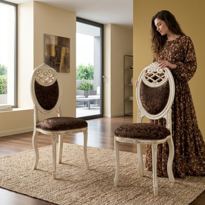 Designer Stuhl Klassischer Esszimmerstuhl Luxus Möbel Neu Lehnstuhl