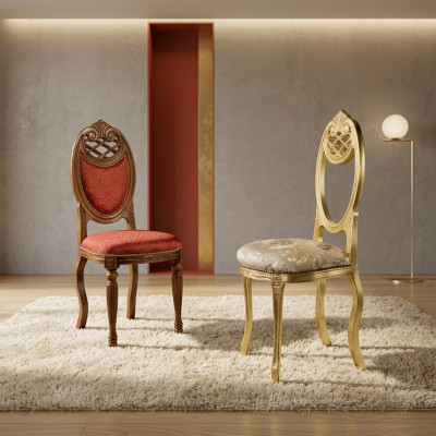 Designer Luxus Klassischer Esszimmer Stuhl Sitz Möbel Lehnstuhl