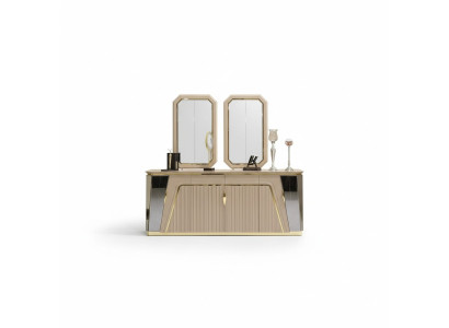 Modernes Esszimmer Set Esstisch Anrichte mit Spiegel neu Luxus Einrichtung Neu