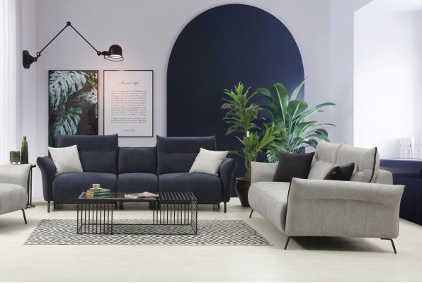 Sofagarnitur Set 2 tlg Sofa Couch Polstersessel Modern Designer Luxus Möbel
