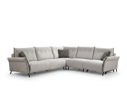 Wohnzimmer Sofa L-Form Modern Design Textil Stoff Luxus Couch Polstermöbel