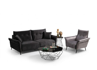 Wohnzimmer Garnitur Modern Design Möbel Luxus Sofagarnitur Set 2 tlg.