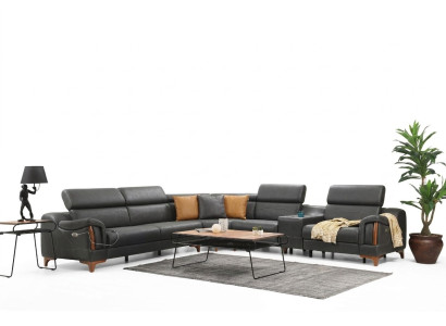 Ecksofa Luxus Sofa L-Form Neu Möbel Wohnzimmer Designer Modern Textil