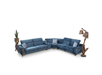 Wohnzimmer Ecksofa L-Form Sofa Couch Modern Design Möbel Textil