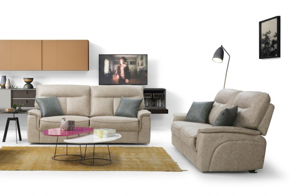 Komplett Set 2 tlg Dreisitzer Sofas Couch Garnitur Design Modern Wohnzimmer