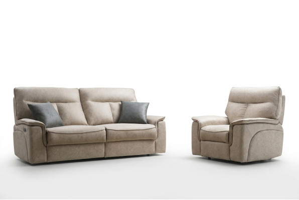 Wohnzimmer Set Dreisitzer Sofa Couch Modern Sessel Sitzmöbel Design Polstermöbel