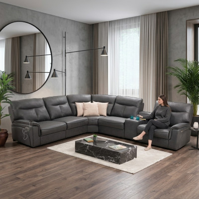 Design Ecksofa L-Form Sofa Couch Luxus Polster Möbel Modern Eckgarnitur Neu