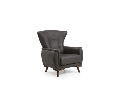 Modern Sessel Luxus Wohnzimmer Polstermöbel Grau Sitz Design Möbel