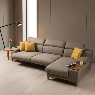 Sofa Couch Ecksofa L-form Polster Modern Wohnzimmer Relax Sitz Luxus Möbel