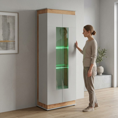 Weiß Vitrine Luxus Wohnzimmer Schränke Holzmöbel Neu Designer Möbel