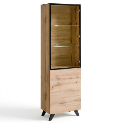 Wohnzimmer Luxus Vitrine Schrank Holz Modern Möbel Designer Einrichtung