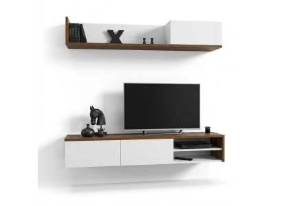 Wohnwand Wandregal Moderne Design TV-Ständer Wohnzimmer Einrichtung Neu