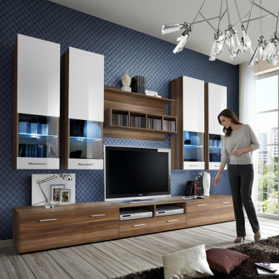 Luxus tv Ständer Wohnzimmer rtv Lowboard Designer Wandregal Modern Wohnwand