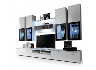 Wohnwand Einrichtung Wandschrank Design Holz Wandschrank Modern Garnitur
