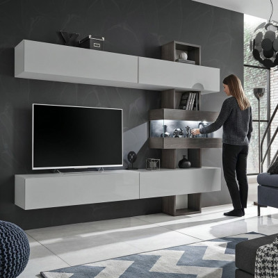 Wohnzimmer Komplett Möbel rtv Lowboard Wohnwand Holz Designer Einrichtung