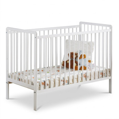 Babybett Schlafzimmer Kinderbett Möbel Kinderzimmer Designer weiß Möbel Neu