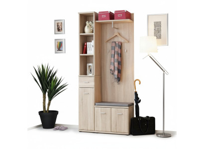 Flurgarderobe Schrank Kleiderständer Holz Modern Möbel Garderobe Diele