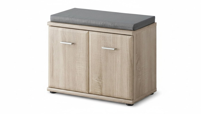 Schuhschrank Holz Möbel Schuhregal Grau Luxus Designer Möbel Moderne