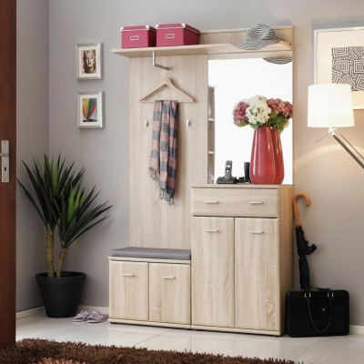 Design Modern Flurgarderobe Luxus Kleiderständer Möbel Holz Diele Neu