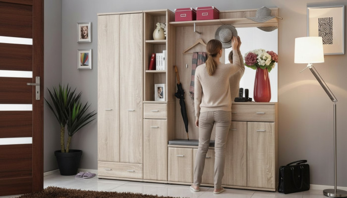 Kleiderständer Schrank Flurgarderobe Design Möbel Luxus Einrichtung Neu Regal
