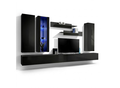 TV-Ständer Modern Wand Regal Wohnzimmer Design Einrichtung Wohnwand Möbel