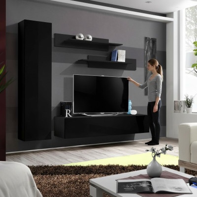 Wohnwand Komplett Designer Moderne Wohnzimmermöbel Wandschrank Neu