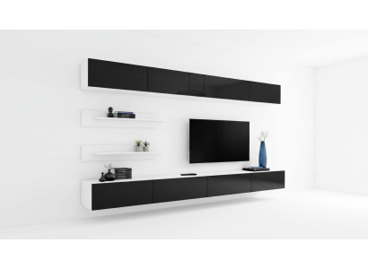 Wandschrank Wohnzimmer tv Ständer Luxus Wohnwand Holzmöbel Neu Modern
