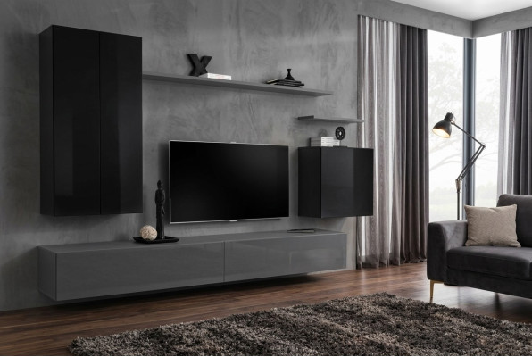 Wohnwand Sideboard Wandregal tv Schrank Regal Wandschrank Wohnzimmer Möbel