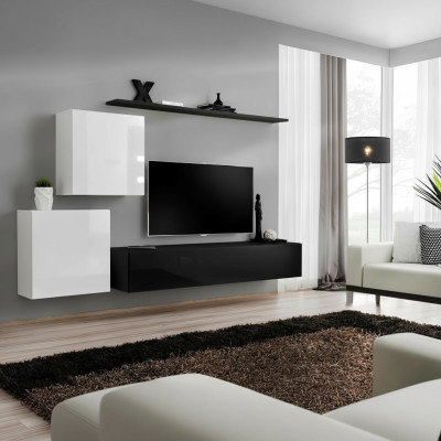 Wohnwand Holzmöbel Komplett 4tlg Luxus Neu 2x Wandschrank TV Ständer Design
