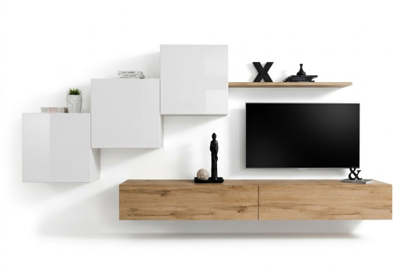 Wohnzimmer Tv-Ständer 3x Wandschrank Wandregal Luxus Design Sideboarad Wohnwand