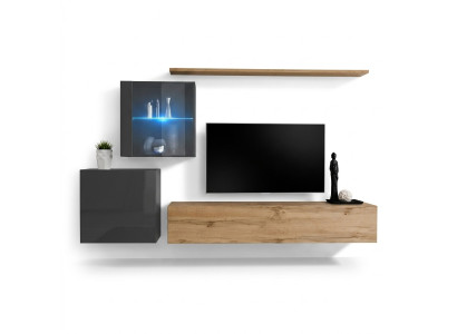 TV Ständer Luxus Designer Wohnzimmer Wand Regal Holz Modern Einrichtung