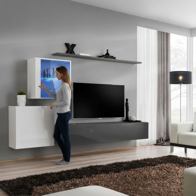 Wohnwand Holzmöbel Wandschrank Designer Wand Regal Komplett Möbel Designer