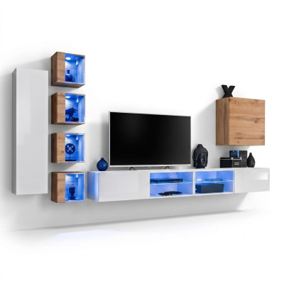 Wohnwand Designer Schrank Wand Regale Sideboard Wandschrank Wohnzimmermöbel